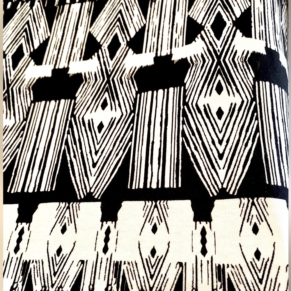 Rafaella Aztec Print Open Front Tunic Cardigan Bl… - image 6